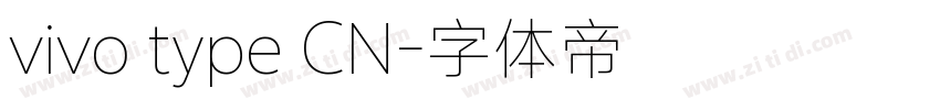 vivo type CN字体转换